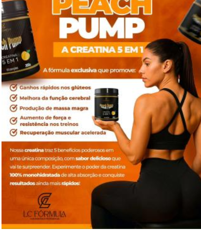 Protocolo Bumbum Na Nuca Peach Pump Creatina 5 em 1